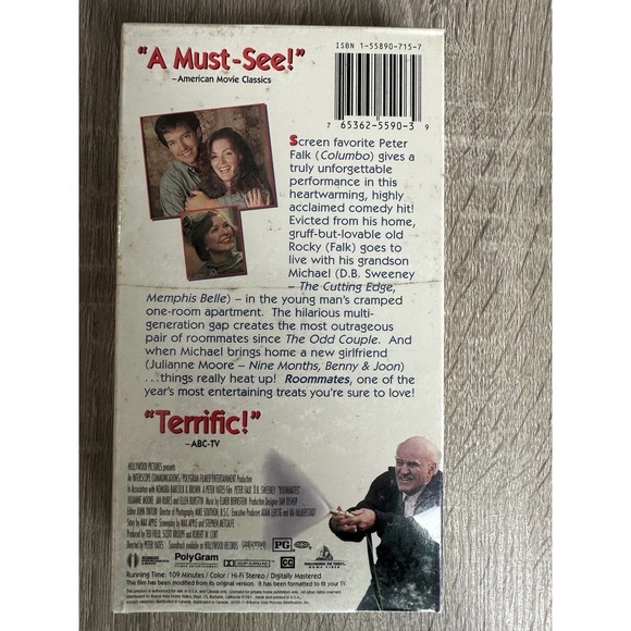 Roommates (VHS, 1998) New, Factory Sealed, Peter Falk, D.B. Sweeney - Picture 2 of 2